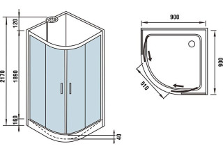 Душевая кабина WeltWasser WW500 WERRA 1001