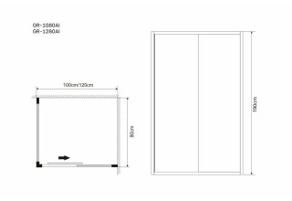 Душевой уголок Grossman GR-1280 Alba 120х80х190