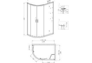 Душевой уголок Grossman GR-9120 R