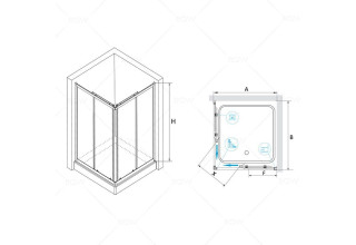Душевой уголок RGW CL-32 04093288-51