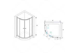 Душевой уголок RGW CL-51 04095188-11