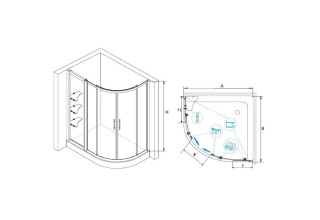 Душевой уголок RGW HO-62 (HO-51 + Z-42) 03066213-11