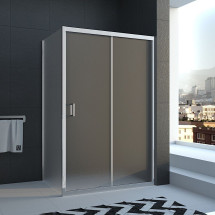 Душевой уголок Veconi Rovigo 110х100х185 стекло рифленое профиль хром RV046-110100PR-02-19C1