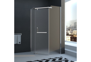 Душевой уголок Veconi Rovigo 90х90х195 стекло рифленое профиль хром RV36-90T-02-19C1