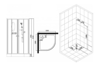 Душевая кабина Esbano ES-100C
