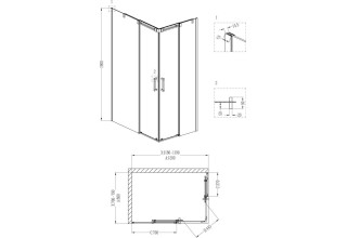 Душевой уголок Grossman GR-3120 L