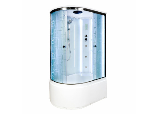 Душевая кабина Deto EM4511 R LED с гидромассажем