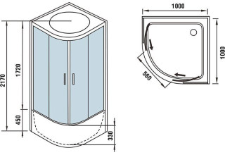 Душевая кабина WeltWasser WW500 HALLE 1004
