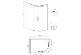 Душевой уголок Grossman GR-2130 L