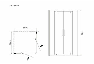 Душевой уголок Grossman GR-9090 Forta 90х90х190