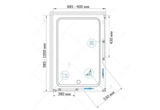 Душевой уголок RGW CL-44B 32094490-14