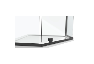 Душевой уголок Black&White S875 Black 90х90х195