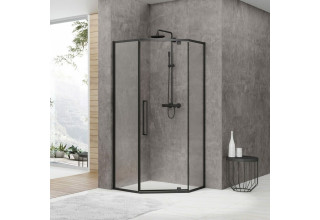 Душевой уголок Black&White S875 Black 90х90х195