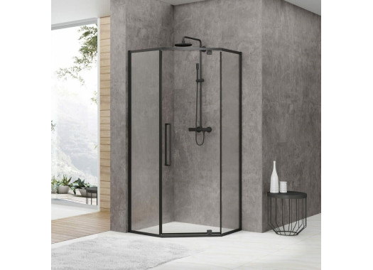 Душевой уголок Black&White S875 Black 90х90х195