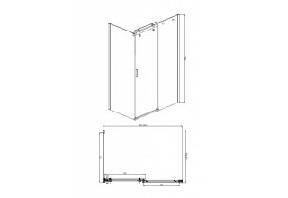 Душевой уголок BRAVAT Wave BS120.3102S