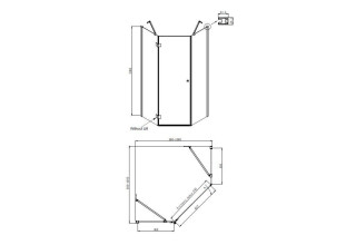 Душевое ограждение Ambassador Diamond 12011112L