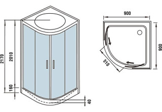 Душевая кабина WeltWasser WW500 WERRA 904