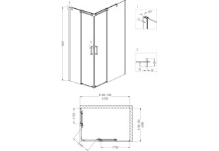 Душевой уголок Grossman GR-3120 R