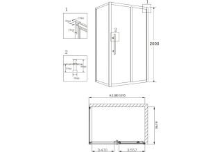 Душевой уголок Grossman PR-120SQR