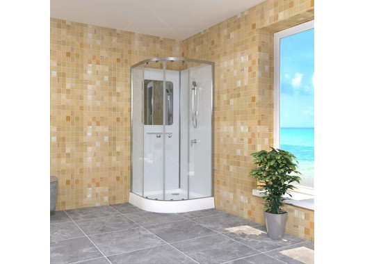 Душевая кабина RGW Andaman AN-208 80x80 стекло прозрачное, профиль матовый хром