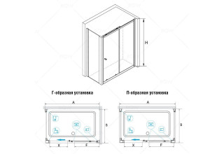 Душевой уголок RGW CL-45 P (CL-12 + 2Z-050-1) 04094529-011P