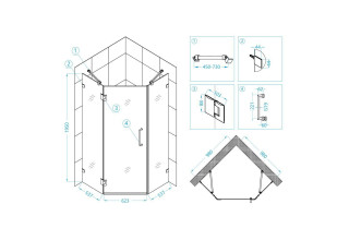 Душевой уголок RGW HO-084 350608499-11