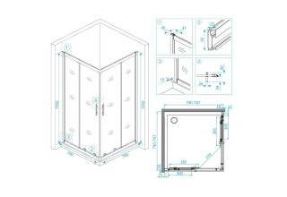 Душевой уголок RGW HO-31 03063188-11