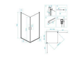 Душевой уголок RGW LE-30 06123000-11