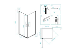 Душевой уголок RGW LE-30 06123009-11