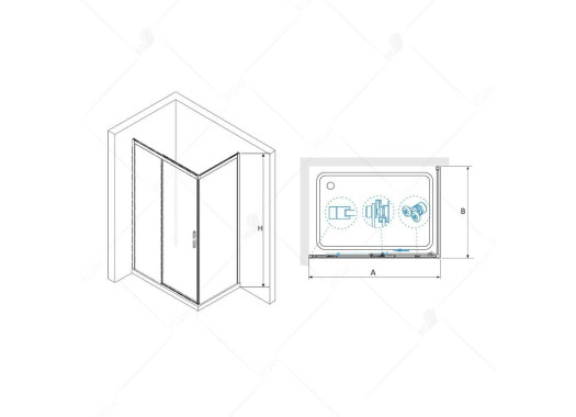 Душевой уголок RGW LE-41B (LE-12B + Z-050-2B) 34124185-014 Душевой уголок RGW LE-41B (LE-12B + Z-050-2B) 34124185-014