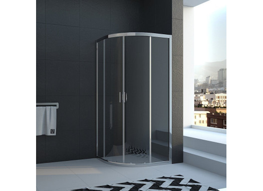 Душевой уголок Veconi Rovigo 100x100x185 стекло прозрачное профиль хром RV01-100PL-01-19C1