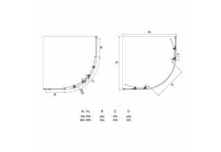 Душевой уголок Veconi Rovigo 90x90x190 стекло прозрачное профиль хром RV107-90-01-C4