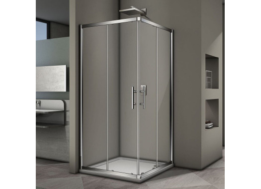 Душевой уголок Veconi Rovigo 100x100x190 стекло прозрачное профиль хром RV29-100K-01-19C3 Душевой уголок Veconi Rovigo 100x100x190 стекло прозрачное профиль хром RV29-100K-01-19C3