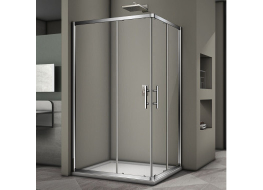 Душевой уголок Veconi Rovigo 100x80x190 стекло прозрачное профиль хром RV30-10080PR-01-19C3 Душевой уголок Veconi Rovigo 100x80x190 стекло прозрачное профиль хром RV30-10080PR-01-19C3