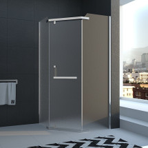 Душевой уголок Veconi Rovigo 80х80х195 стекло рифленое профиль хром RV36-80T-02-19C1