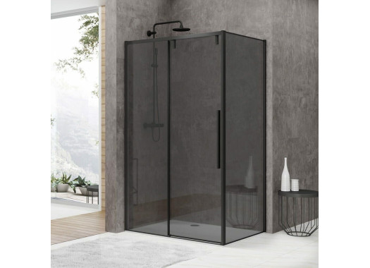 Душевой уголок Black&White S898 Black-Grey 90х120х195 Душевой уголок Black&White S898 Black-Grey 90х120х195