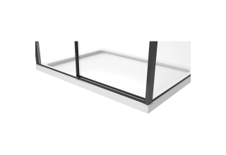 Душевой уголок Black&White S898 Black-Grey 80х120х195