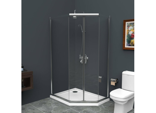Душевой уголок BelBagno UNO-195-PH-2-100/80-C-Cr