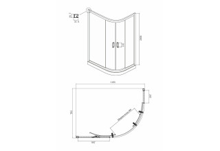 Душевой уголок Ambassador Royal 18015301 1200x800x2000