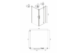 Душевой уголок Ambassador Royal 18015307-L 1000x1000x2000