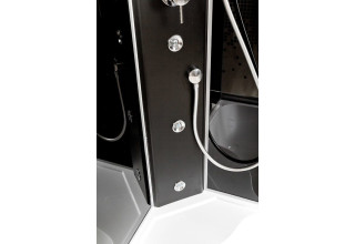 Душевая кабина Deto L810 N без крыши с гидромассажем BLACK