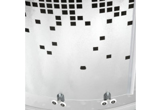 Душевая кабина Deto L810 N без крыши с гидромассажем BLACK