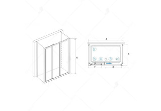 Душевой уголок RGW CL-40 P (CL-11 + 2Z-12) 04094098-11P
