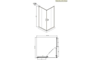 Душевое ограждение Ambassador Kingston 14011103