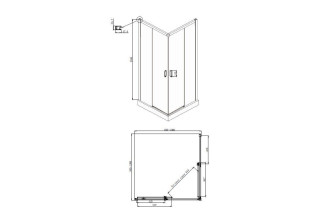 Душевое ограждение Ambassador Queen 11011204 Black