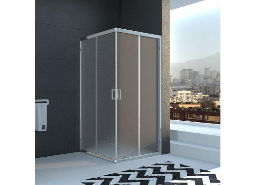 Душевой уголок Veconi Rovigo 100x100x195 стекло рифленое профиль хром RV11-100K-02-19C1 Душевой уголок Veconi Rovigo 100x100x195 стекло рифленое профиль хром RV11-100K-02-19C1