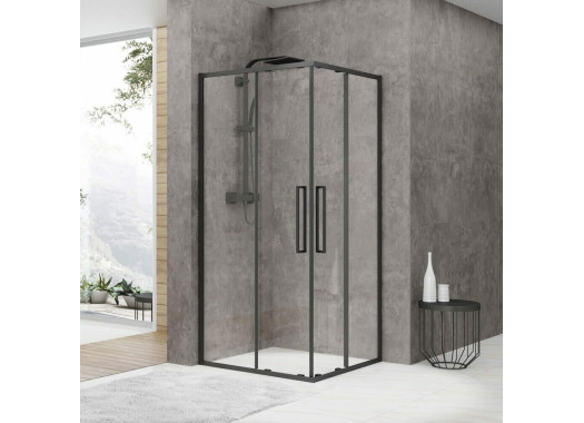 Душевой уголок Black&White S872 Black 90х90х195