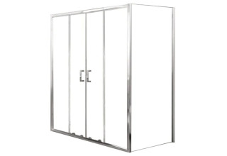 Душевой уголок BelBagno UNIQUE-AH-21-150/180-80-C-Cr