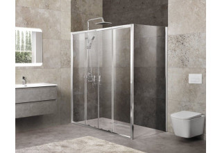 Душевой уголок BelBagno UNIQUE-AH-21-150/180-80-C-Cr