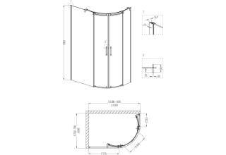 Душевой уголок Grossman GR-4120 L